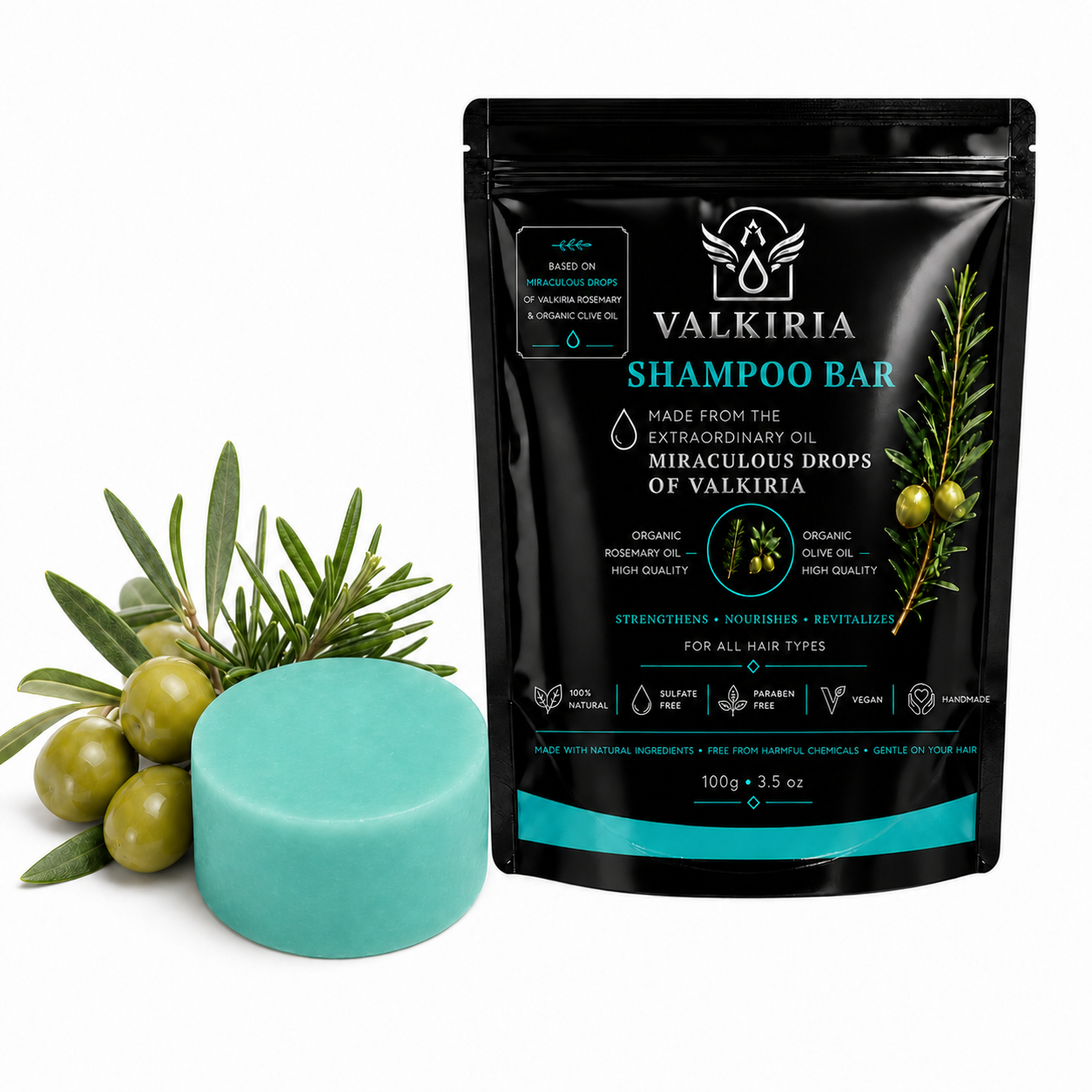 VALKIRIA Gotas Sagradas Shampoo Bar 100g