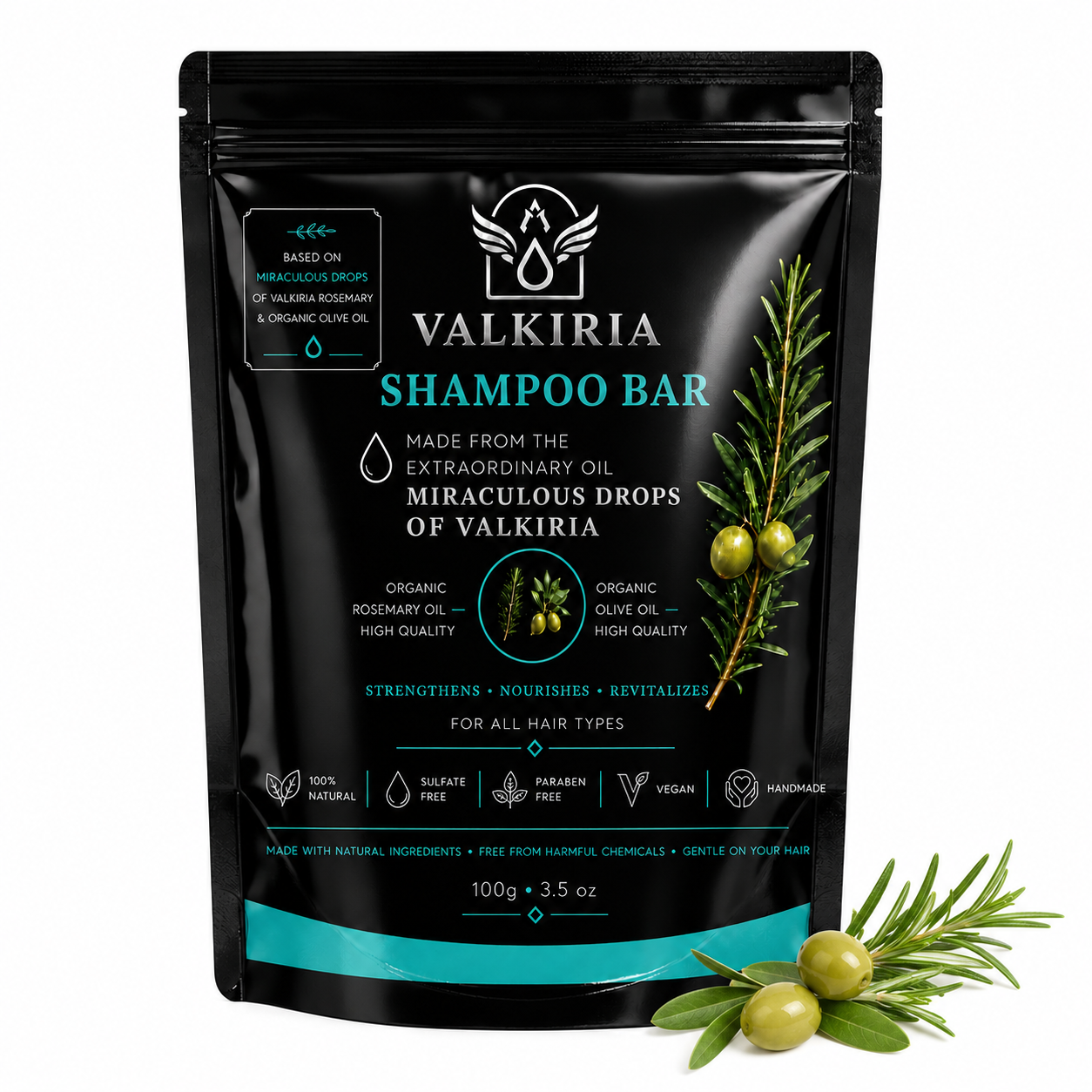 VALKIRIA Gotas Sagradas Shampoo Bar 100g