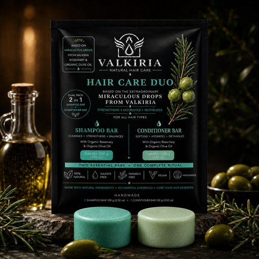 VALKIRIA Gotas Sagradas Shampoo & Conditioner Bar Duo  100G y 80g